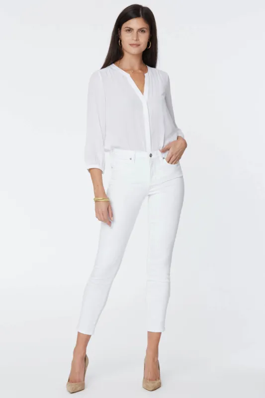 Alina Skinny Ankle Jeans - Optic White sold by NYDJ
