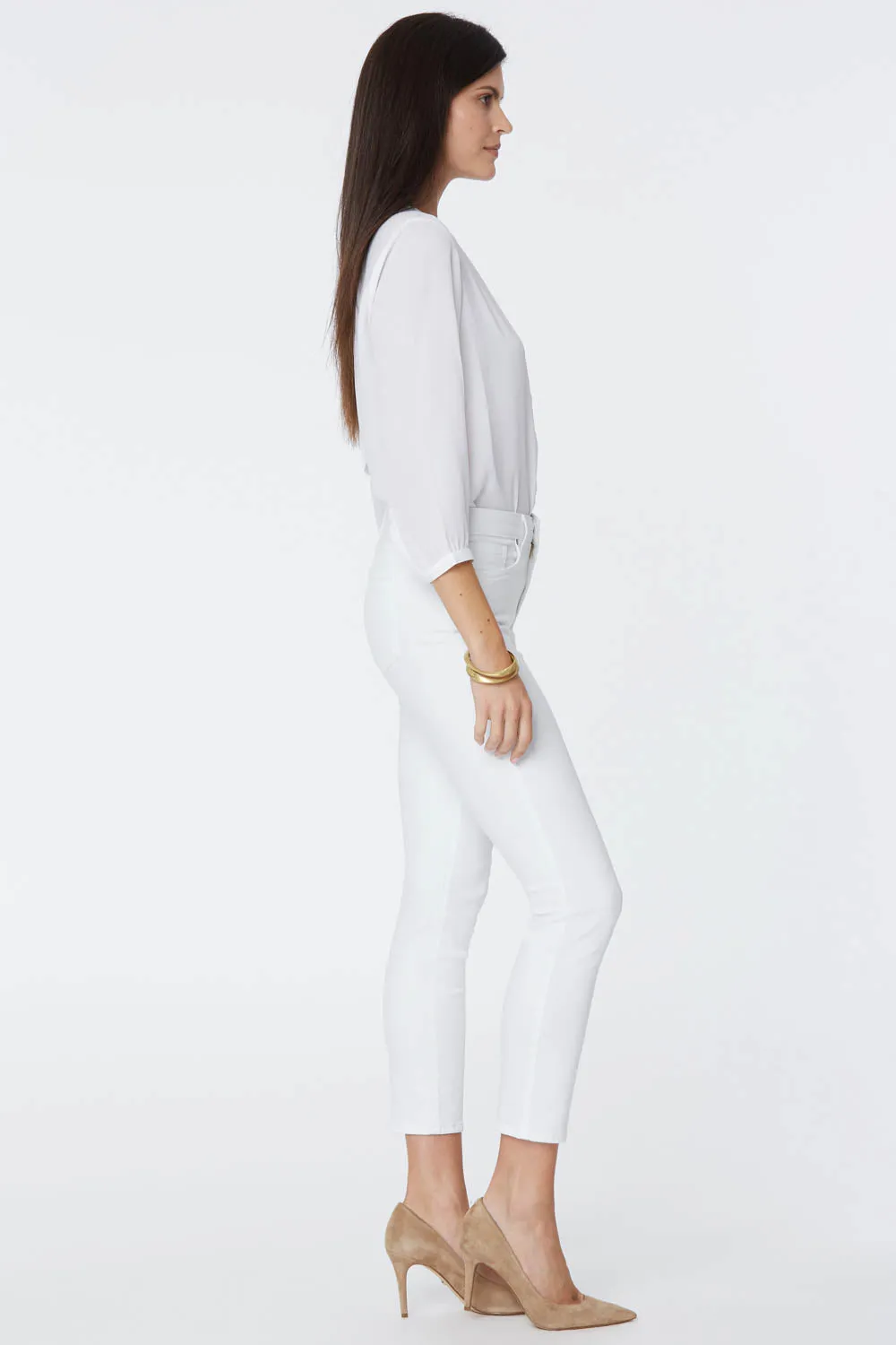Alina Skinny Ankle Jeans - Optic White sold by NYDJ product image thumbnail 5