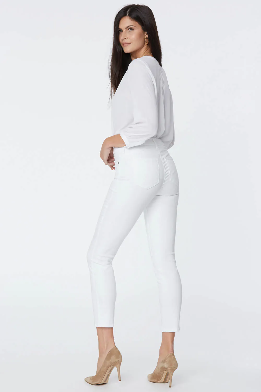 Alina Skinny Ankle Jeans - Optic White sold by NYDJ product image thumbnail 2
