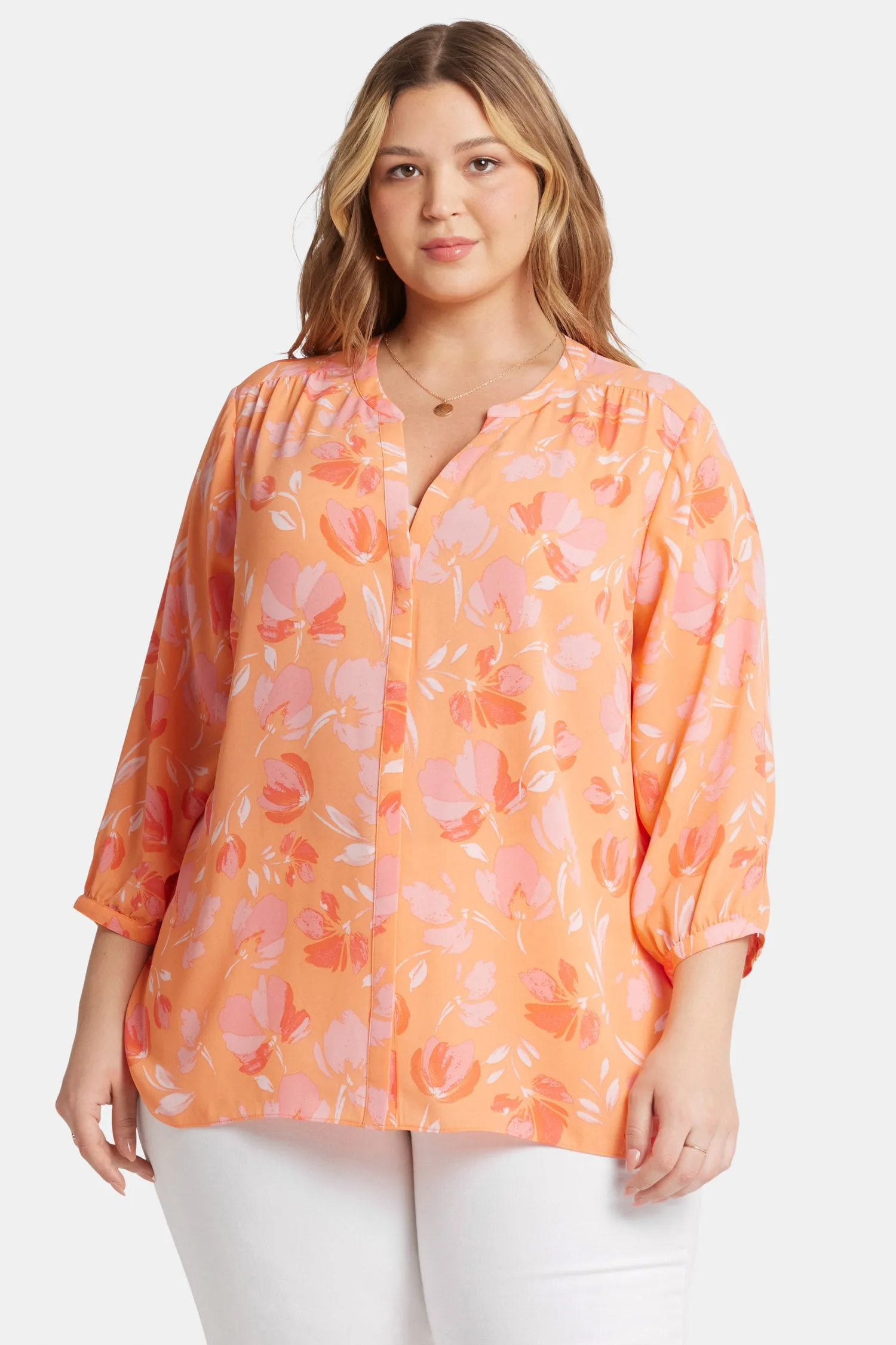 Pintuck Blouse In Plus Size - Candace sold by NYDJ product image thumbnail 4
