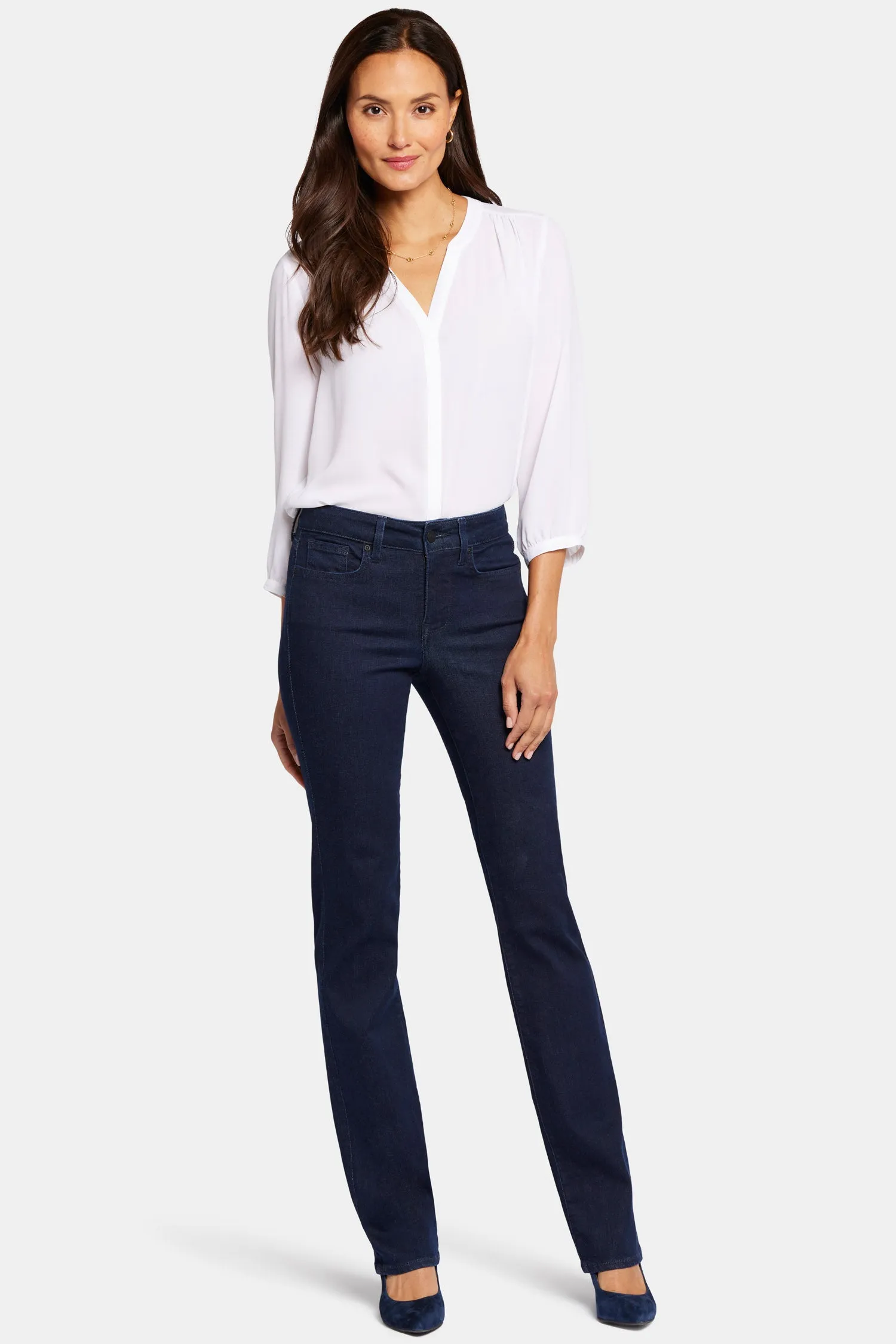 Marilyn Straight Jeans In Petite - Rinse sold by NYDJ product image thumbnail 4