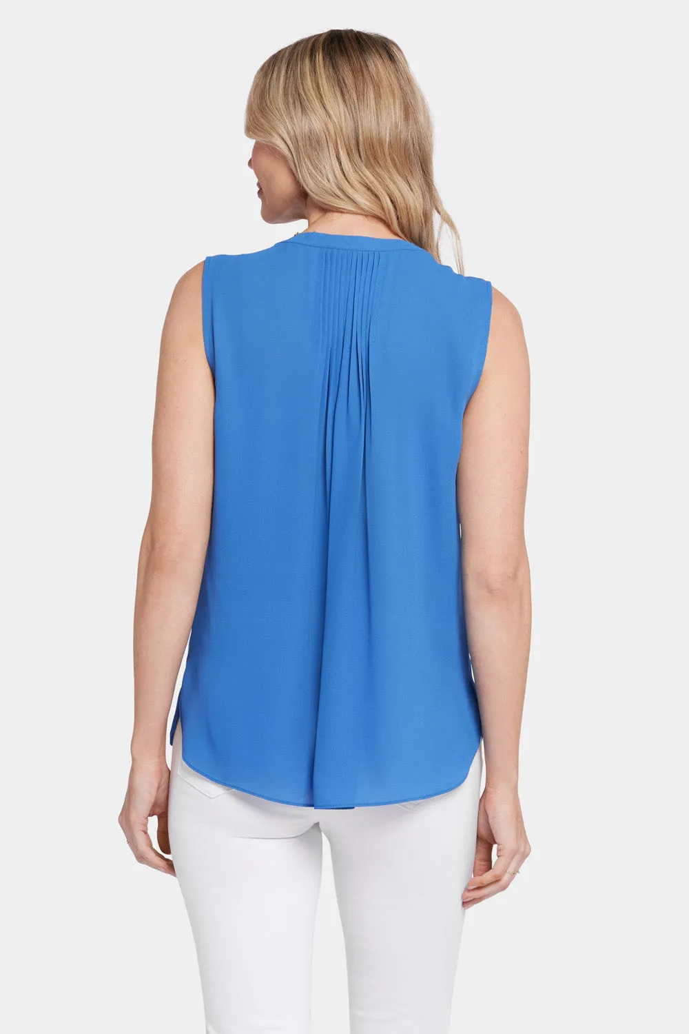 Sleeveless Pintuck Blouse - Greek Sea sold by NYDJ product image thumbnail 2