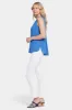 Sleeveless Pintuck Blouse  - Greek Sea sold by NYDJ