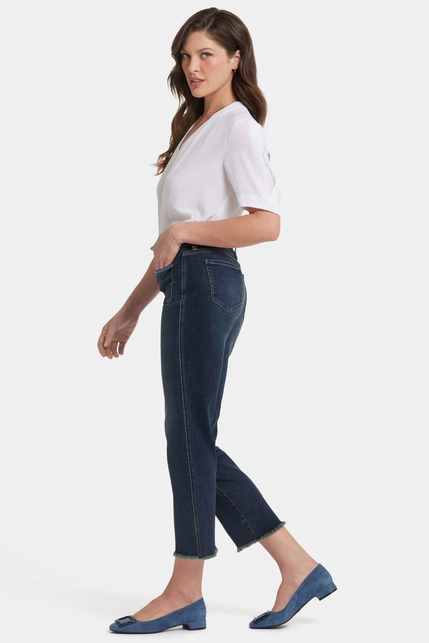 Marilyn Straight Ankle Jeans - Lotus Gardens sold by NYDJ product image thumbnail 5