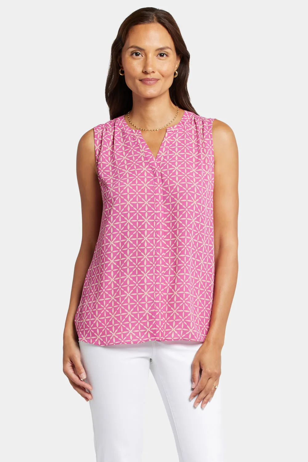 Sleeveless Pintuck Blouse - Micah sold by NYDJ product image thumbnail 4