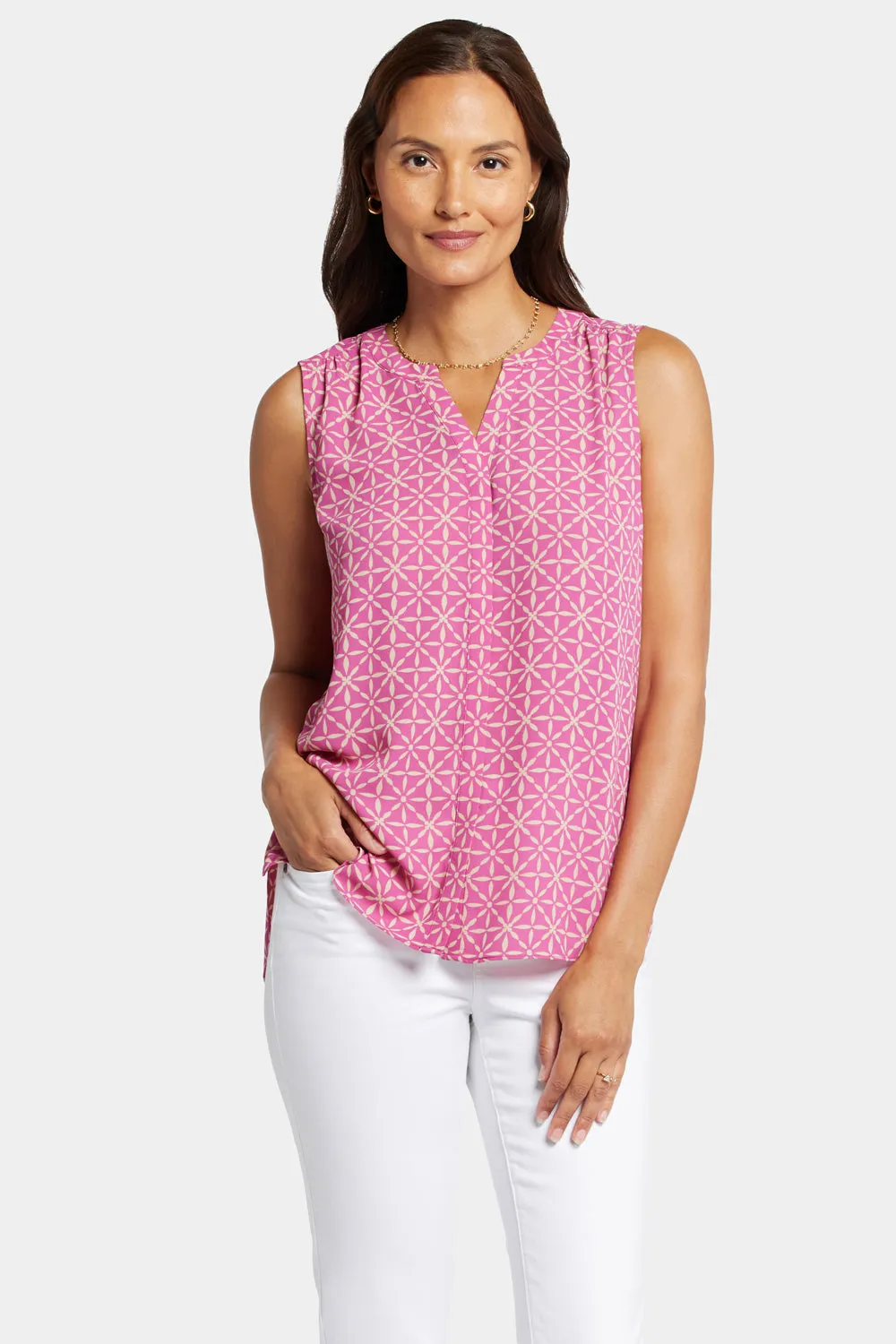 Sleeveless Pintuck Blouse - Micah sold by NYDJ