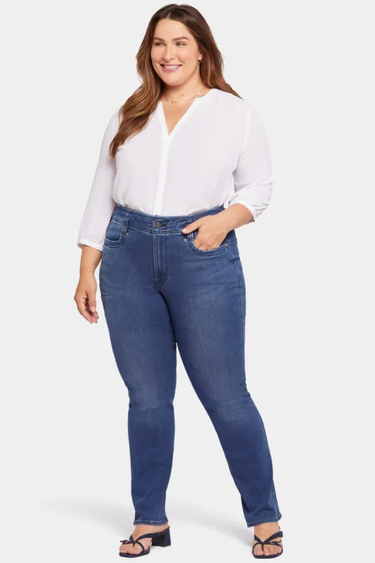 Marilyn Straight Jeans In Plus Size - Rendezvous sold by NYDJ