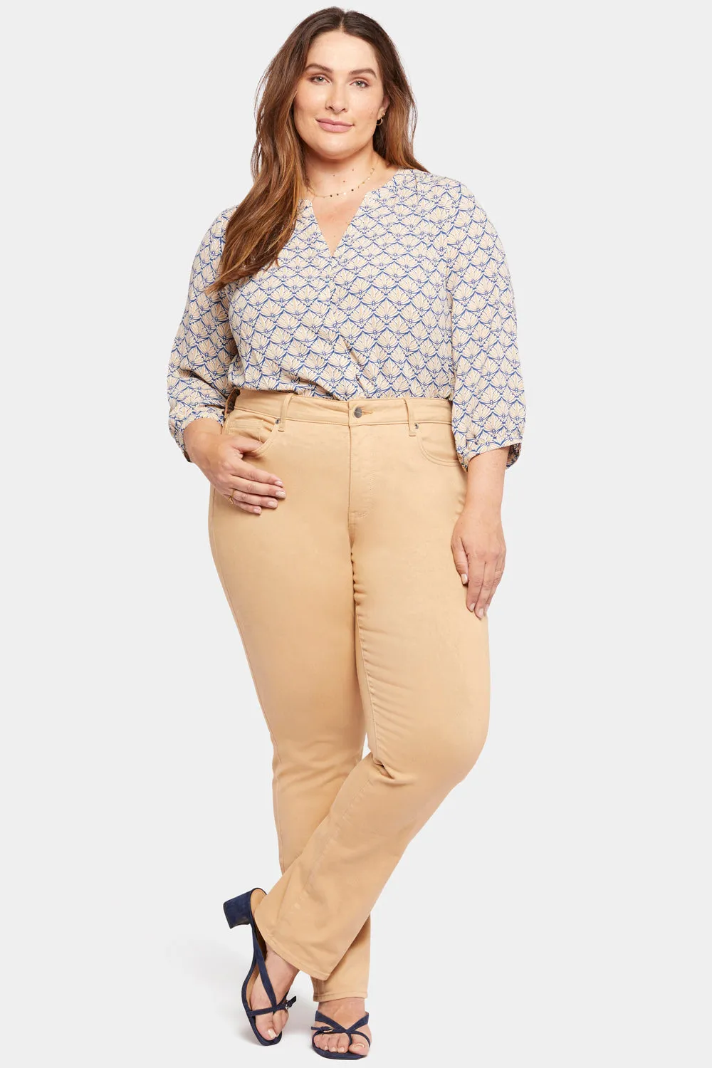 Marilyn Straight Jeans In Plus Size - Crossroads sold by NYDJ
