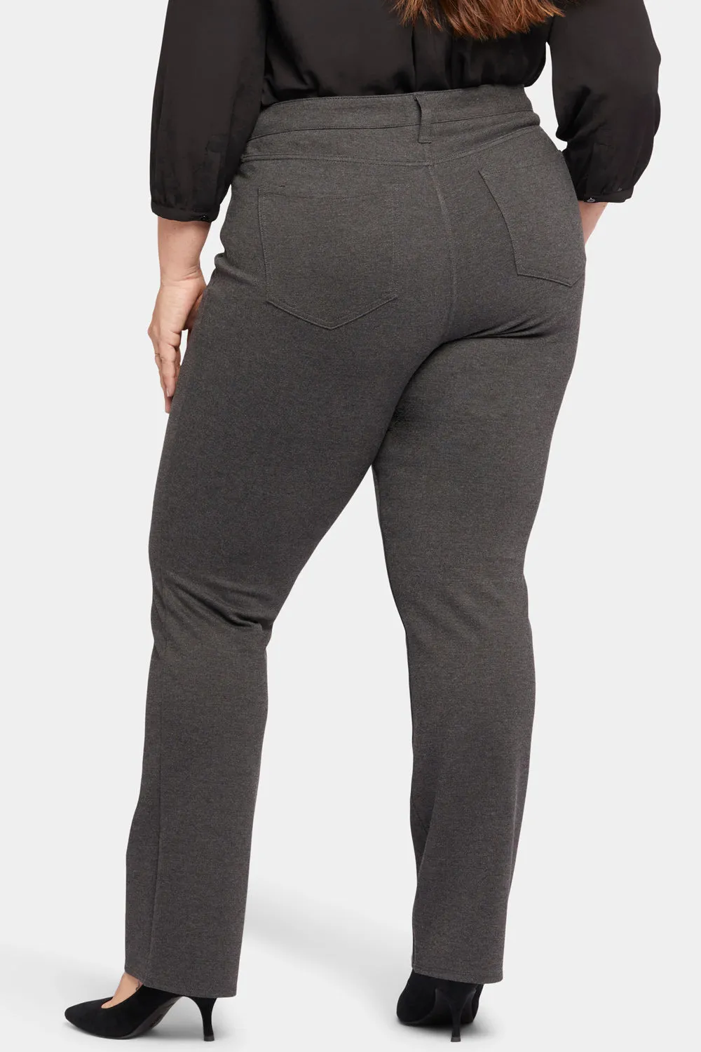 Marilyn Straight Pants In Plus Size - Charcoal Heathered sold by NYDJ product image thumbnail 2