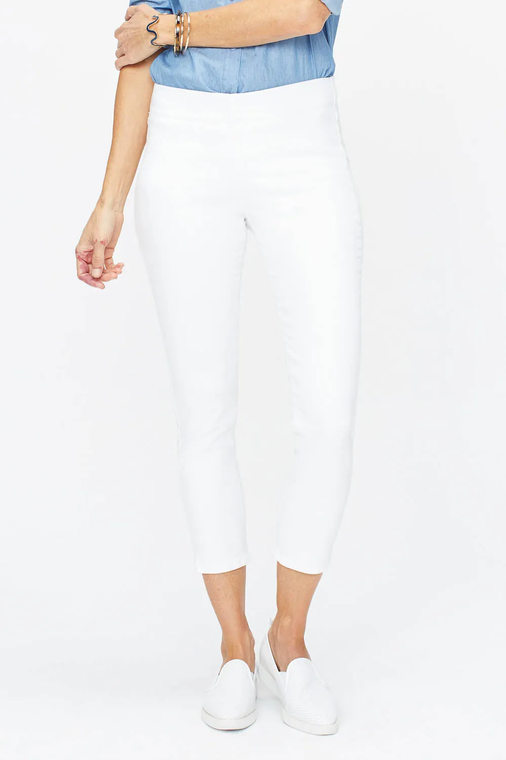 Skinny Ankle Pull-On Jeans In Petite - Optic White sold by NYDJ product image thumbnail 2