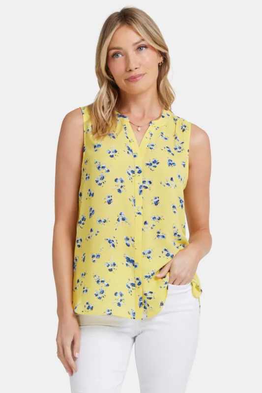 Sleeveless Pintuck Blouse  - Mimosa Park sold by NYDJ