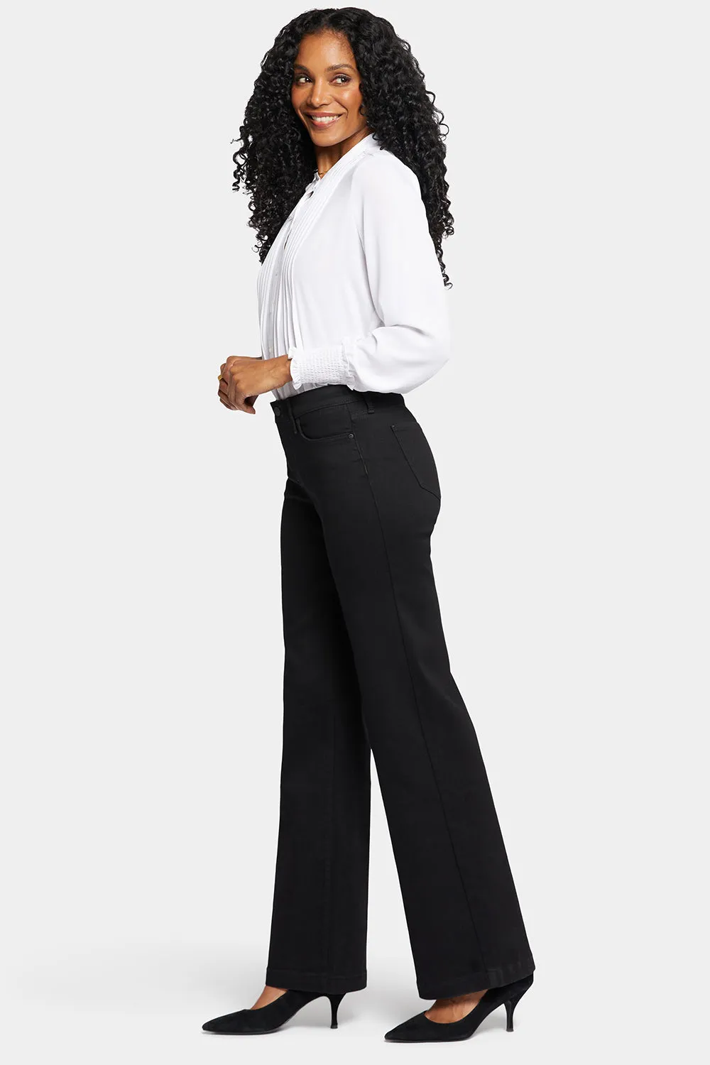 Teresa Wide Leg Jeans - Black Rinse sold by NYDJ product image thumbnail 5