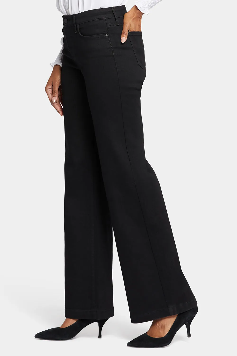 Teresa Wide Leg Jeans - Black Rinse sold by NYDJ product image thumbnail 3