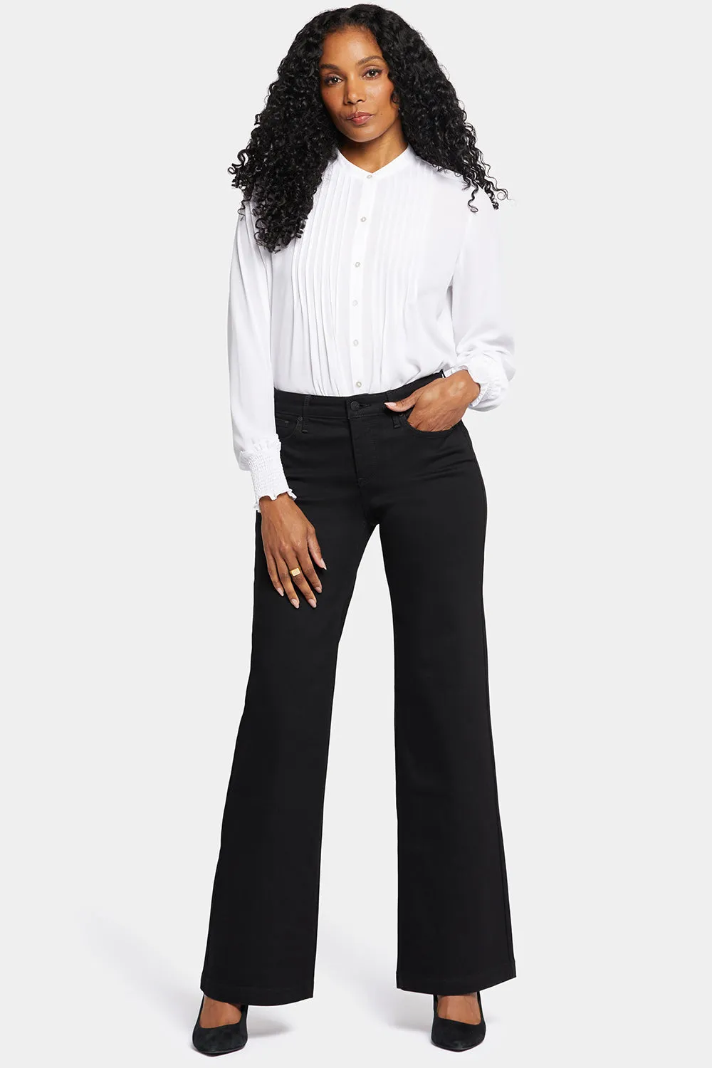 Teresa Wide Leg Jeans - Black Rinse sold by NYDJ product image thumbnail 4