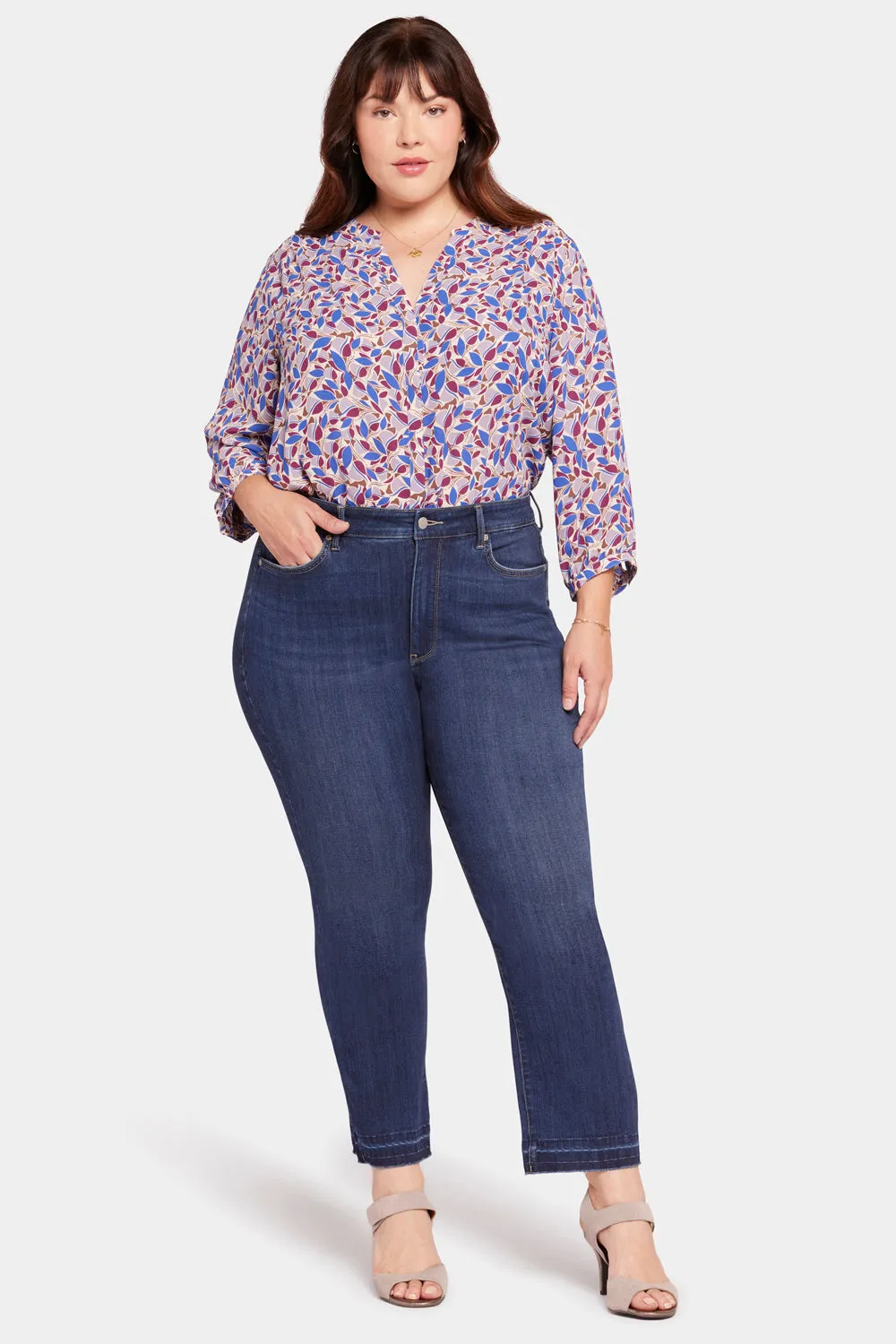 Marilyn Straight Ankle Jeans In Plus Size - Wonderland sold by NYDJ product image thumbnail 4