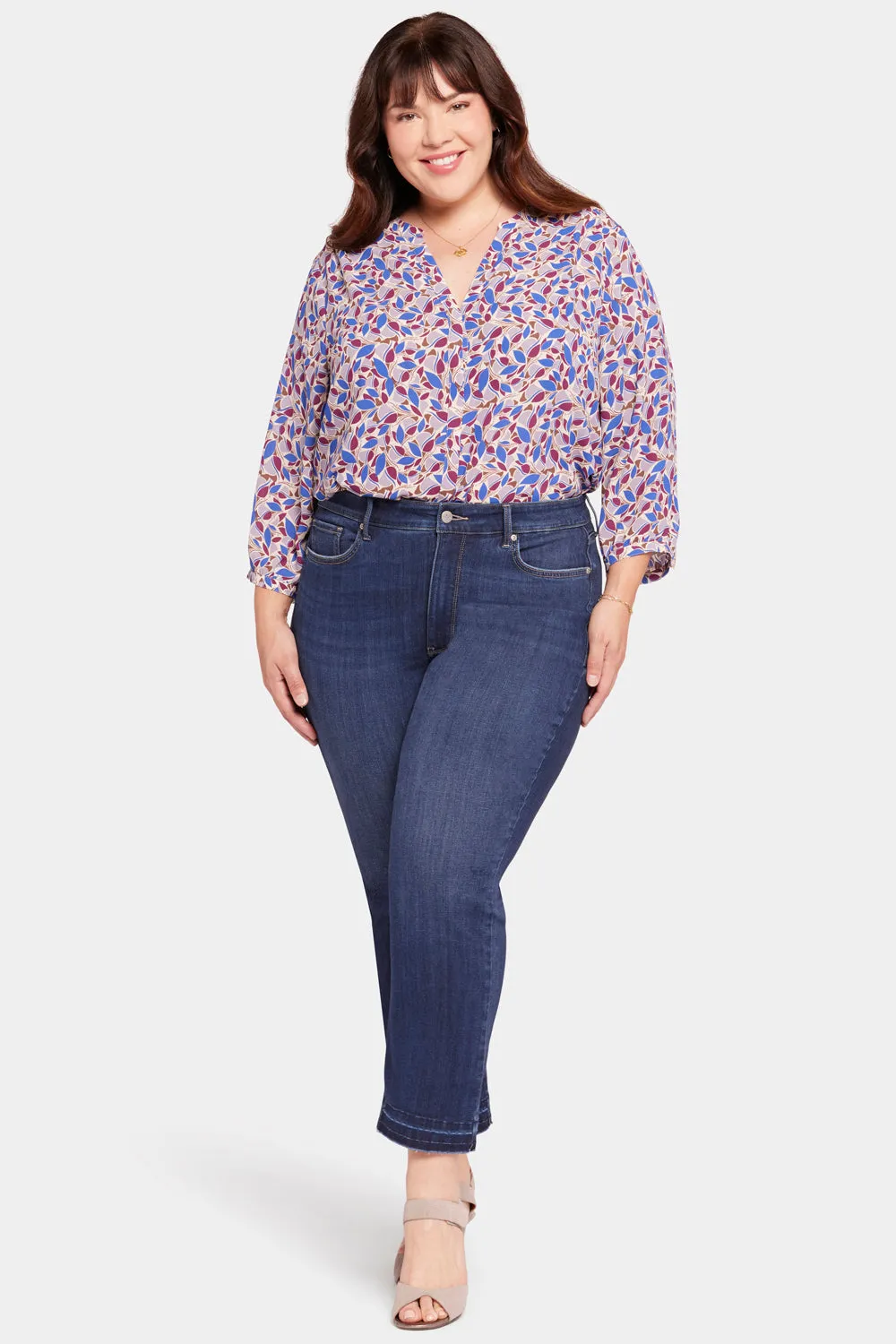 Marilyn Straight Ankle Jeans In Plus Size - Wonderland sold by NYDJ