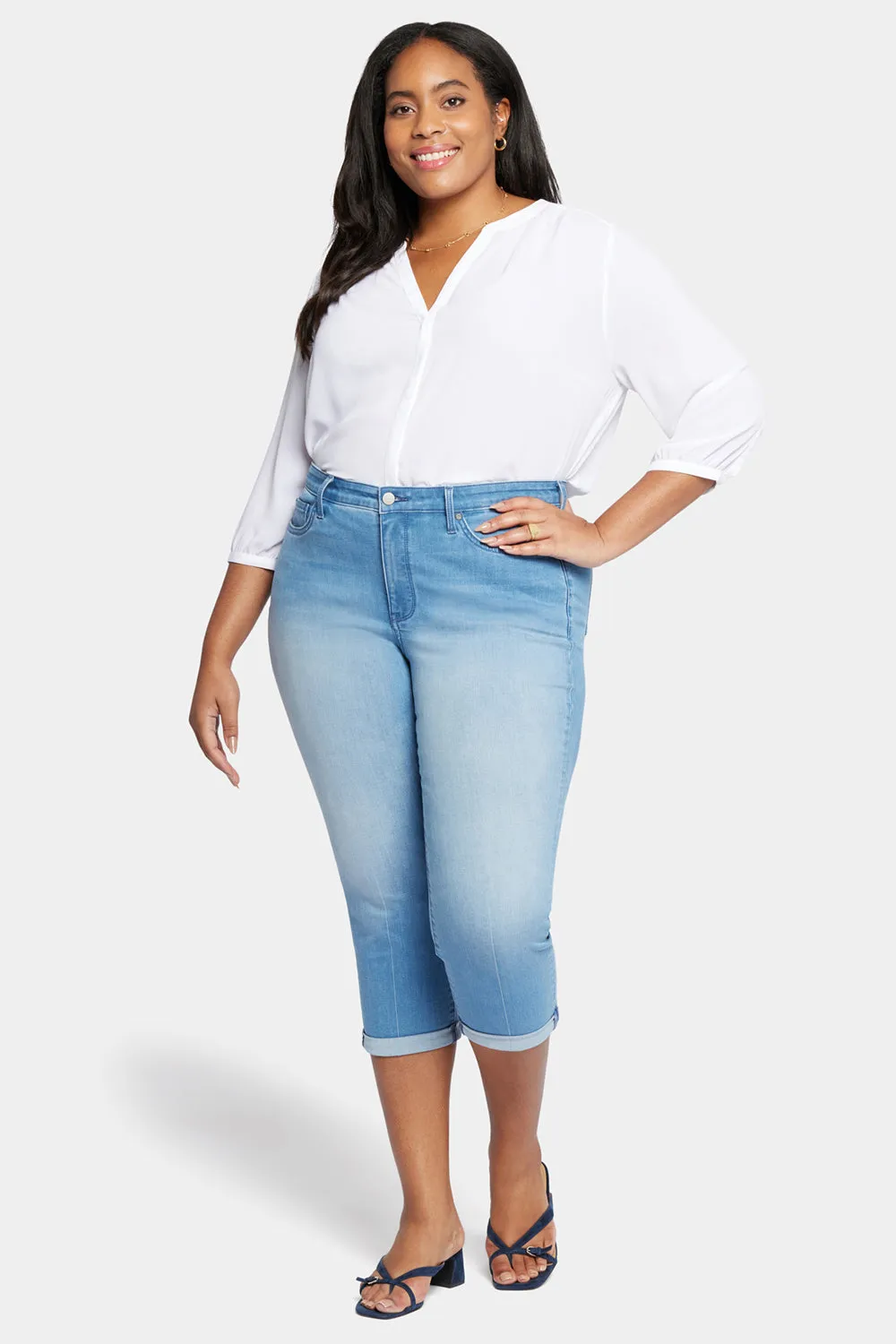 Chloe Skinny Capri Jeans In Plus Size - Debut sold by NYDJ product image thumbnail 4