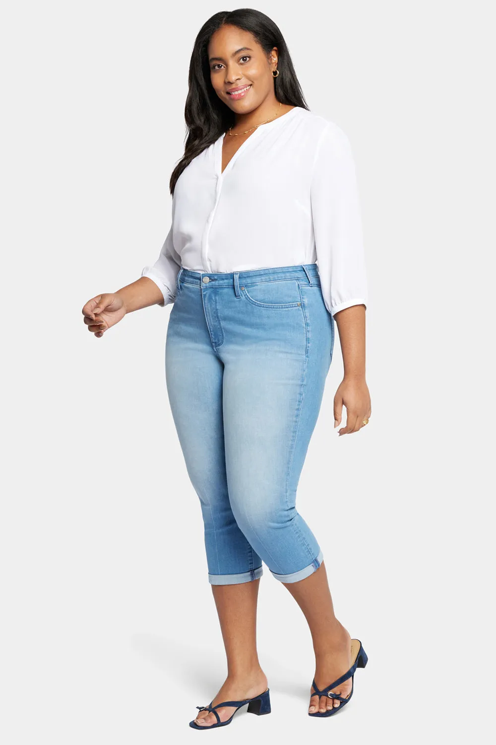 Chloe Skinny Capri Jeans In Plus Size - Debut sold by NYDJ product image thumbnail 5