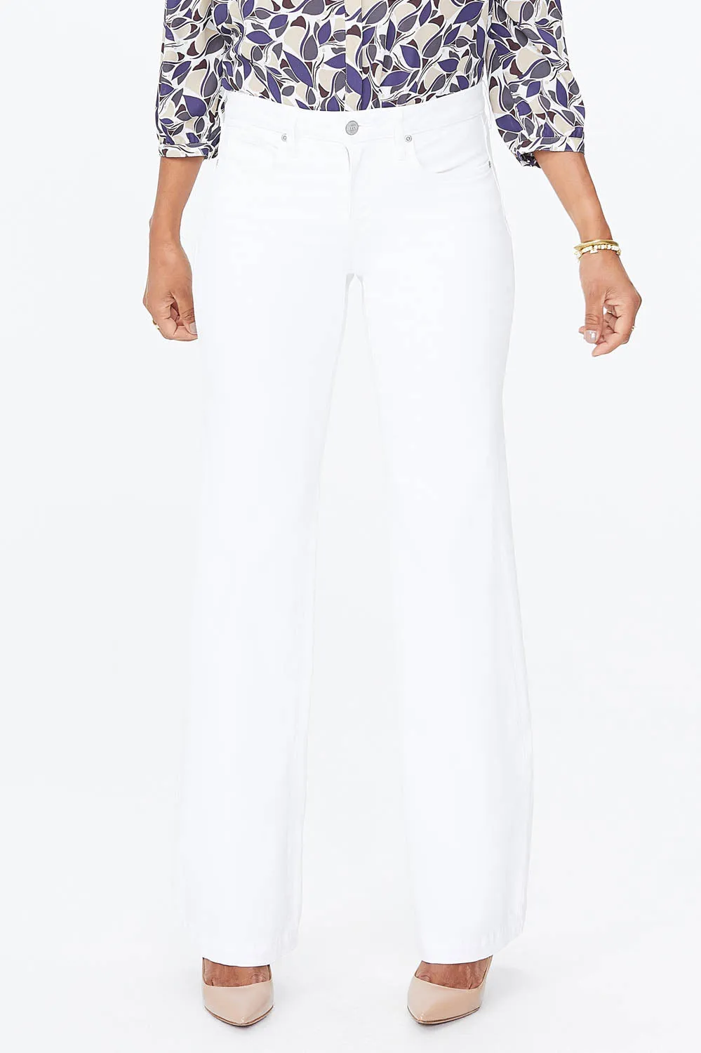 Wide Leg Trouser Jeans - Optic White sold by NYDJ product image thumbnail 2