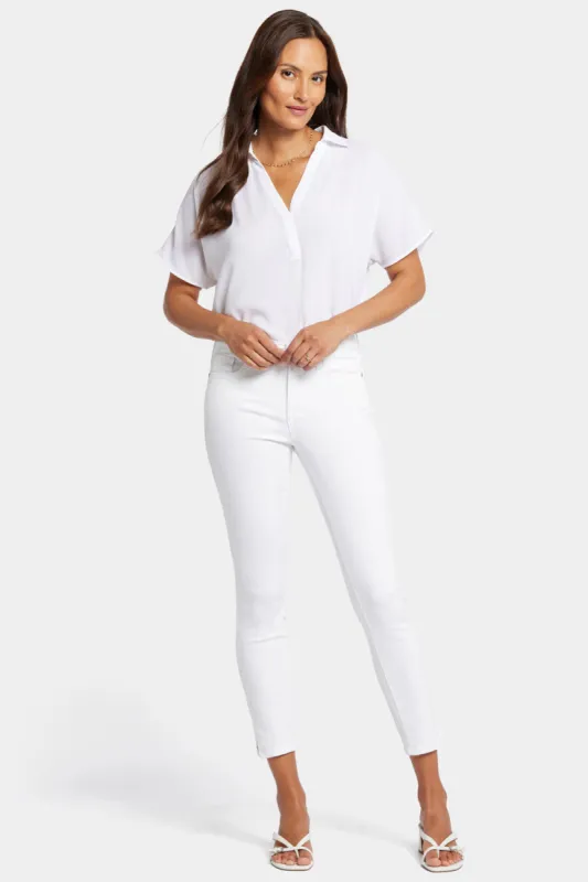Ami Skinny Ankle Jeans - Optic White sold by NYDJ