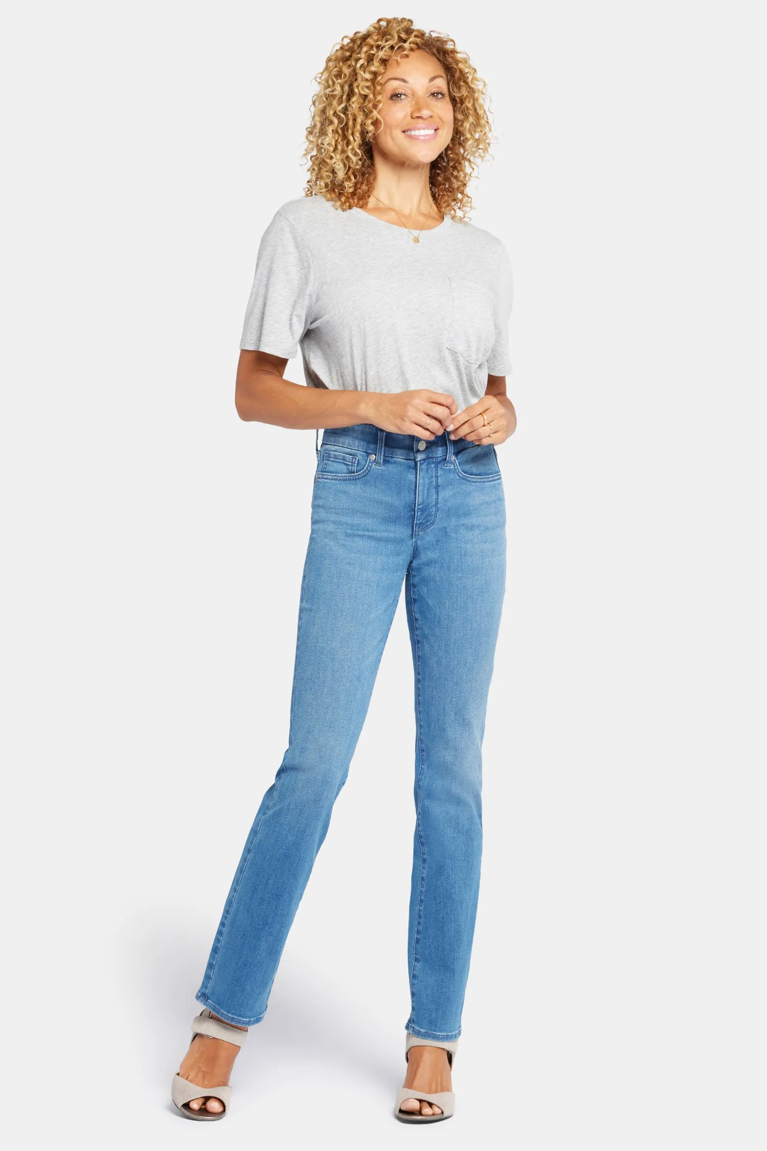 Waist-Match™ Marilyn Straight Jeans In Petite - Stunning sold by NYDJ product image thumbnail 4