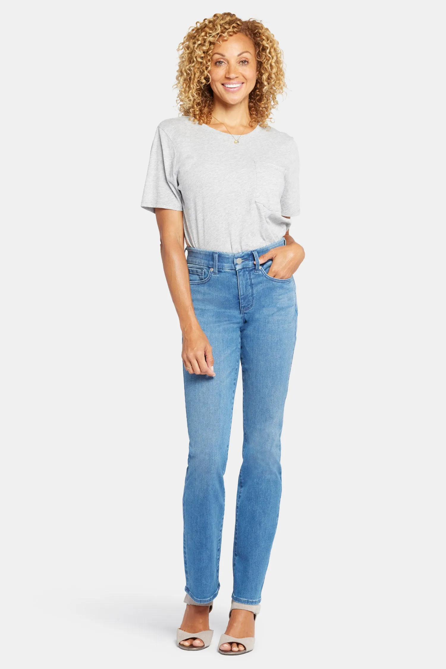 Waist-Match™ Marilyn Straight Jeans In Petite - Stunning sold by NYDJ
