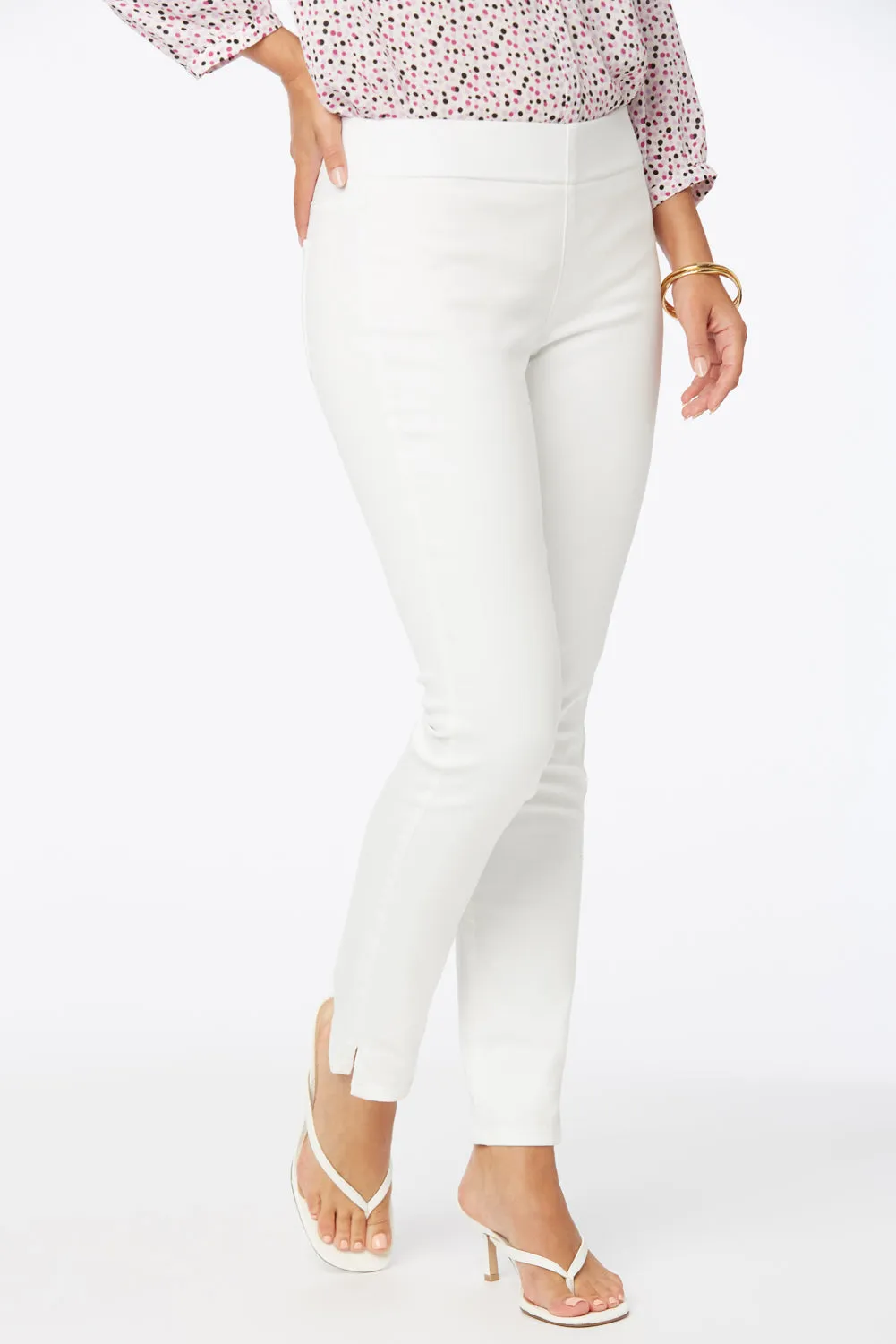 Skinny Ankle Pull-On Jeans - Optic White sold by NYDJ product image thumbnail 2