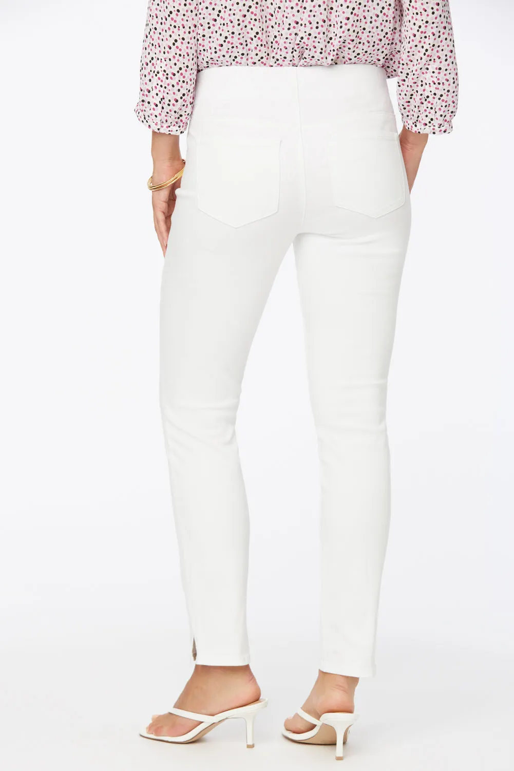 Skinny Ankle Pull-On Jeans - Optic White sold by NYDJ product image thumbnail 3