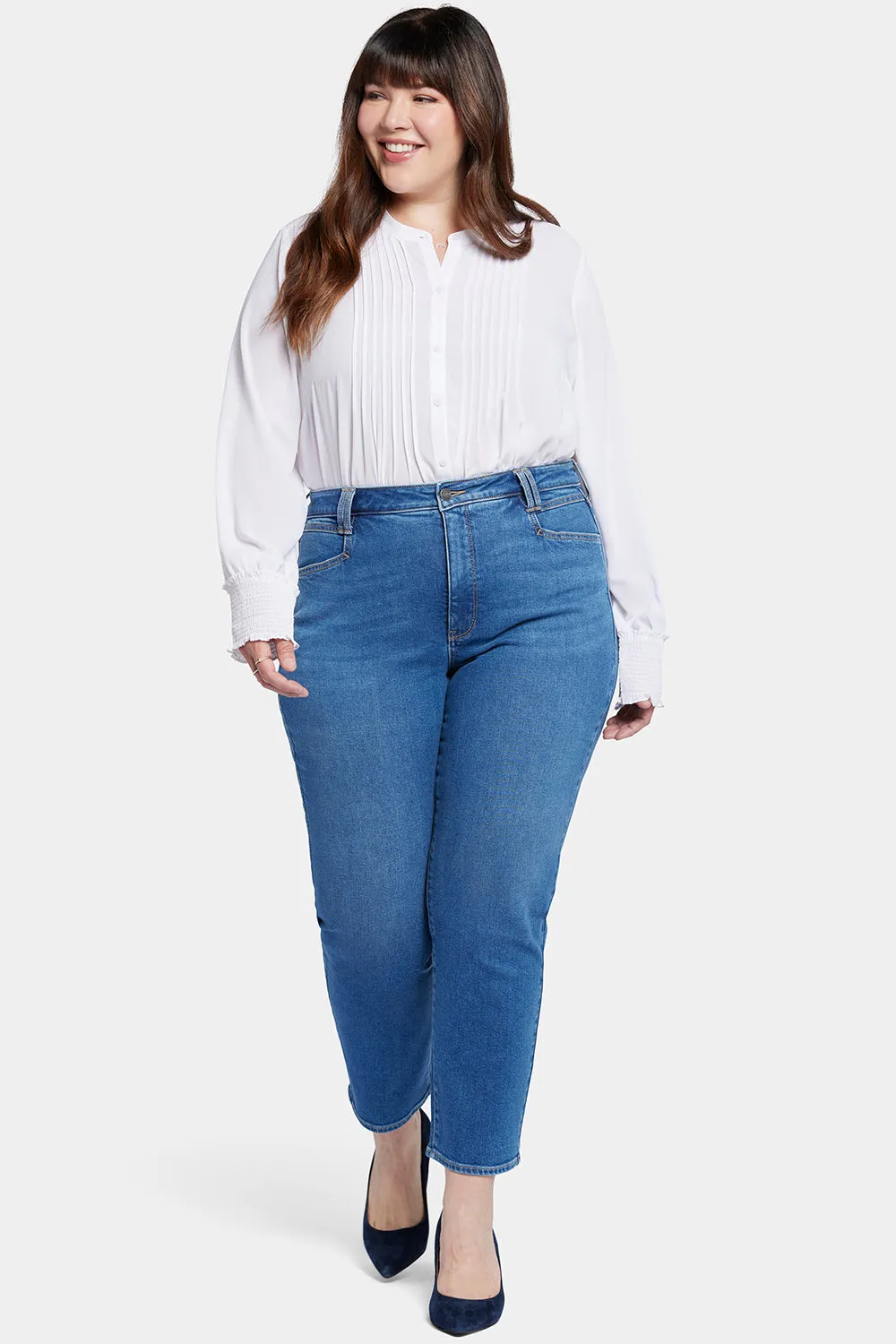 Bailey Relaxed Straight Ankle Jeans In Plus Size - Rockford sold by NYDJ product image thumbnail 4