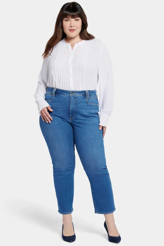 Bailey Relaxed Straight Ankle Jeans In Plus Size - Rockford sold by NYDJ