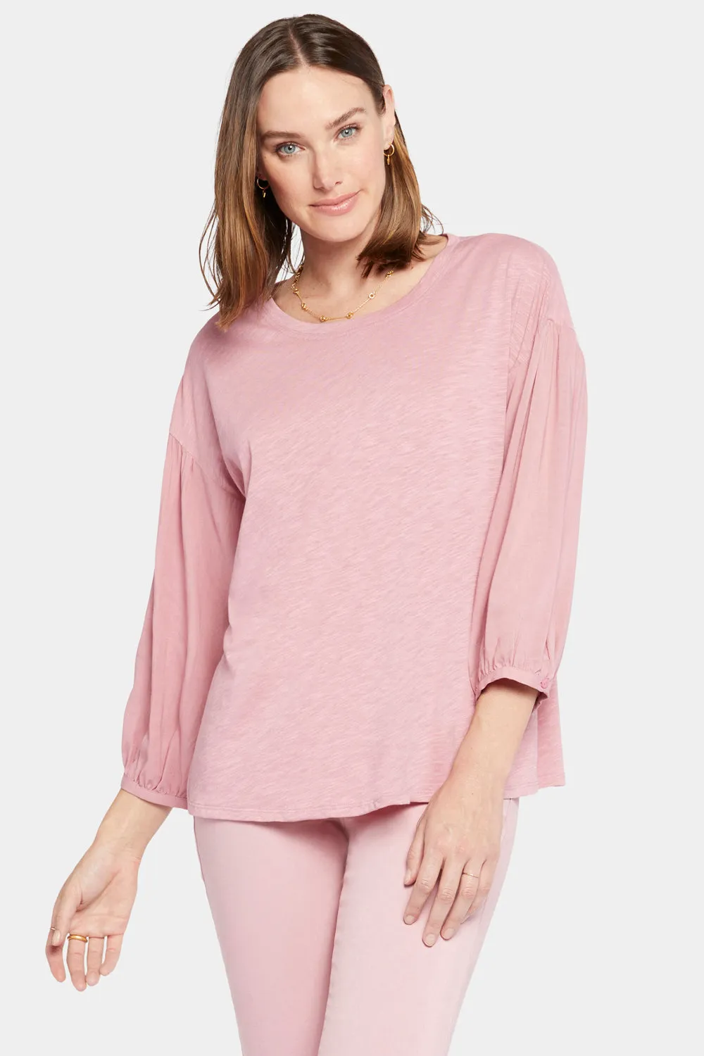 Peasant Tee - Vintage Pink sold by NYDJ