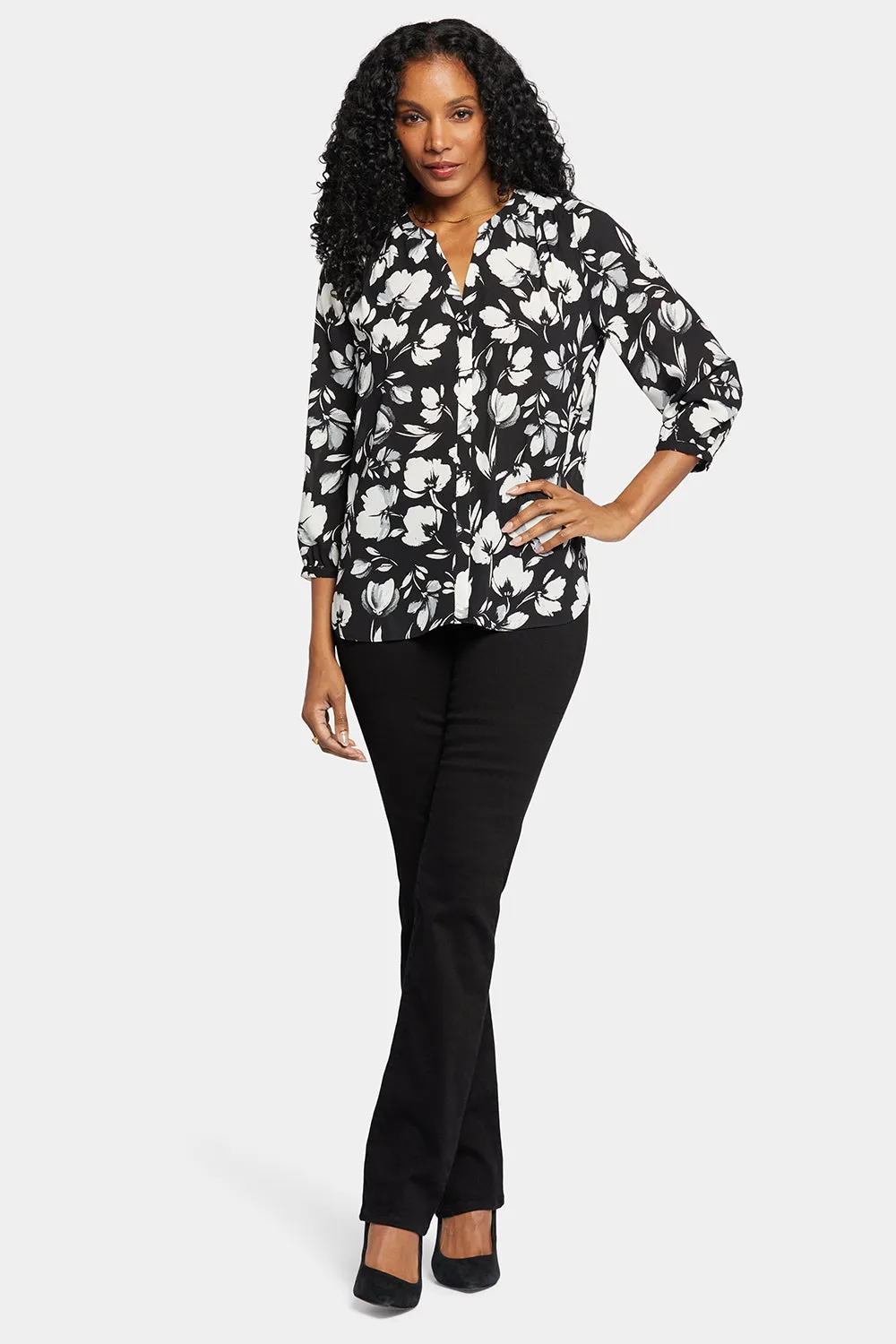 Pintuck Blouse - Bellefontaine sold by NYDJ product image thumbnail 5