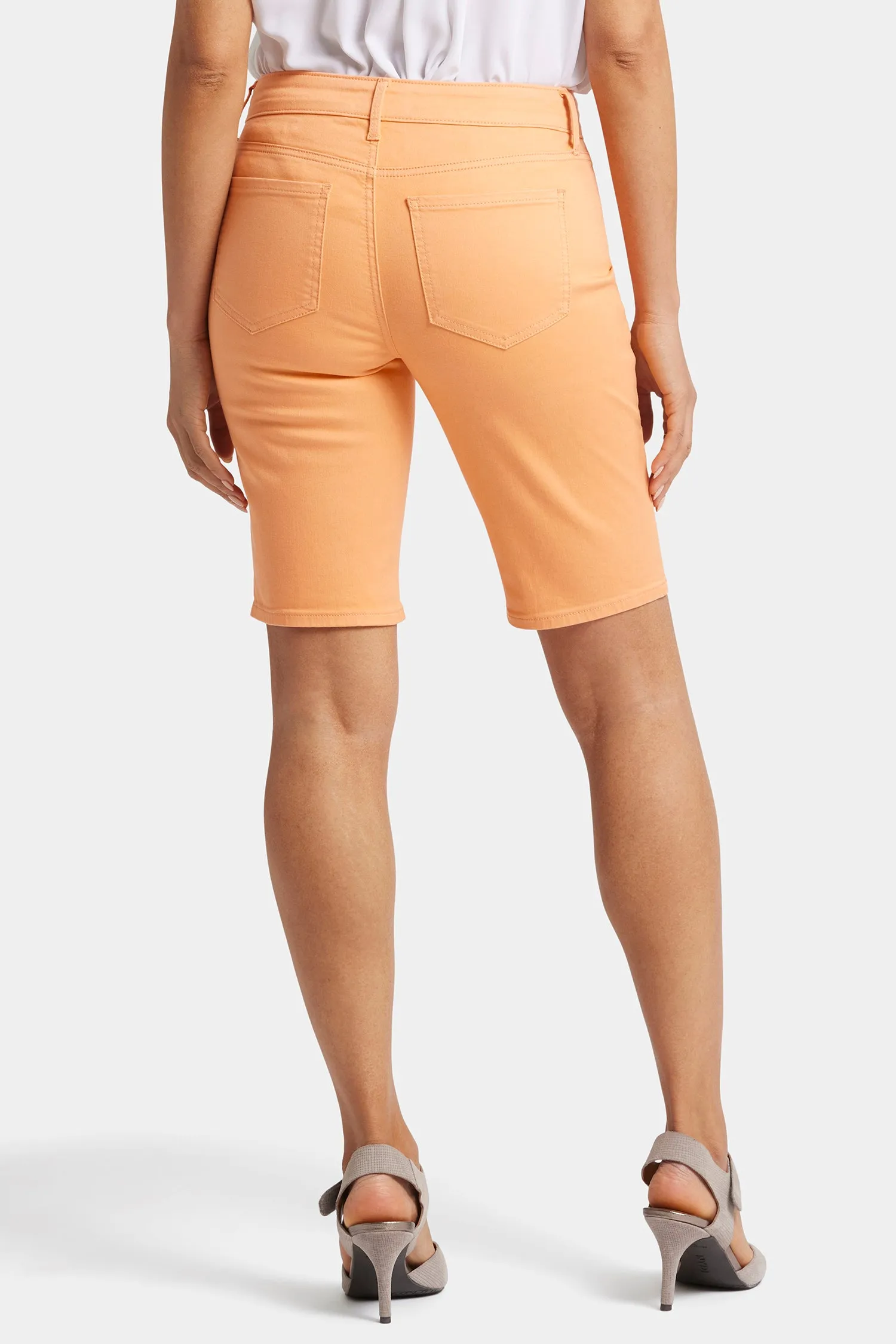 Briella 11 Inch Denim Shorts - Apricot Crush sold by NYDJ product image thumbnail 2