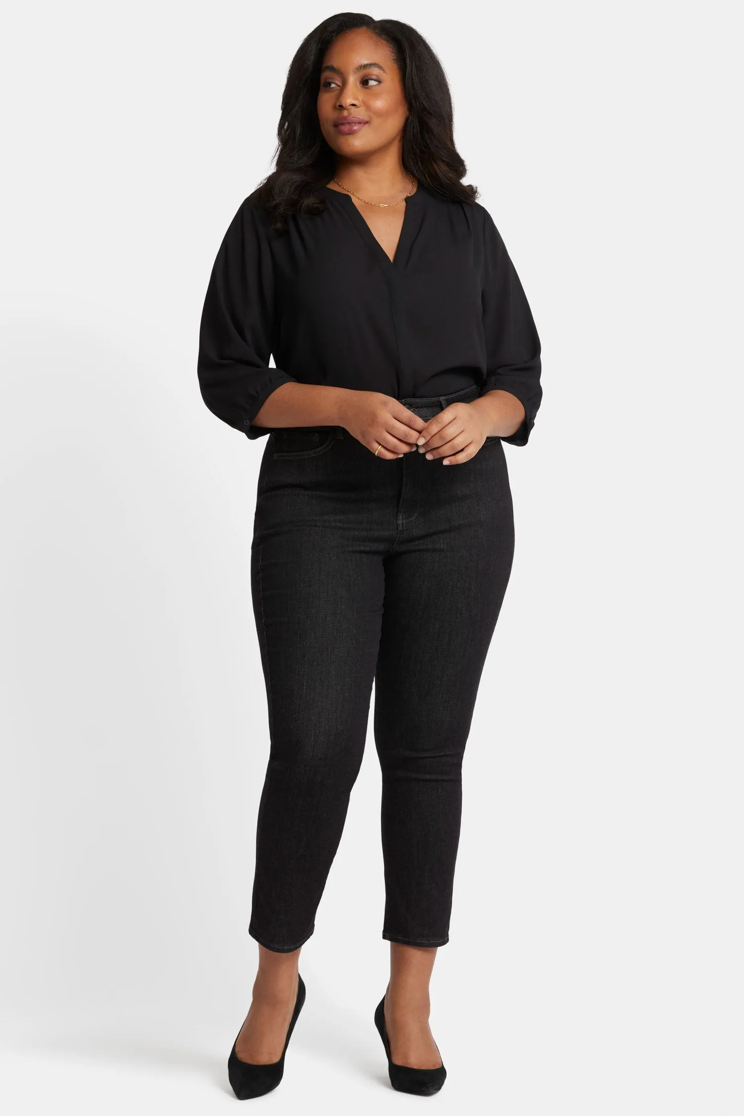 Curve Shaper™ Sheri Slim Ankle Jeans In Plus Size - Gardenranch sold by NYDJ product image thumbnail 4