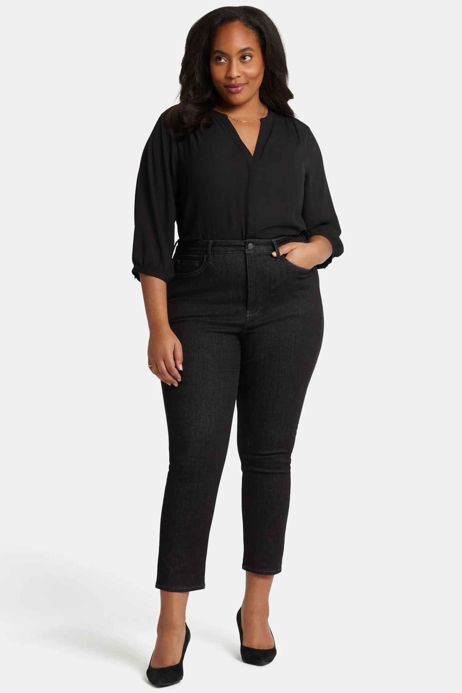 Curve Shaper™ Sheri Slim Ankle Jeans In Plus Size - Gardenranch sold by NYDJ