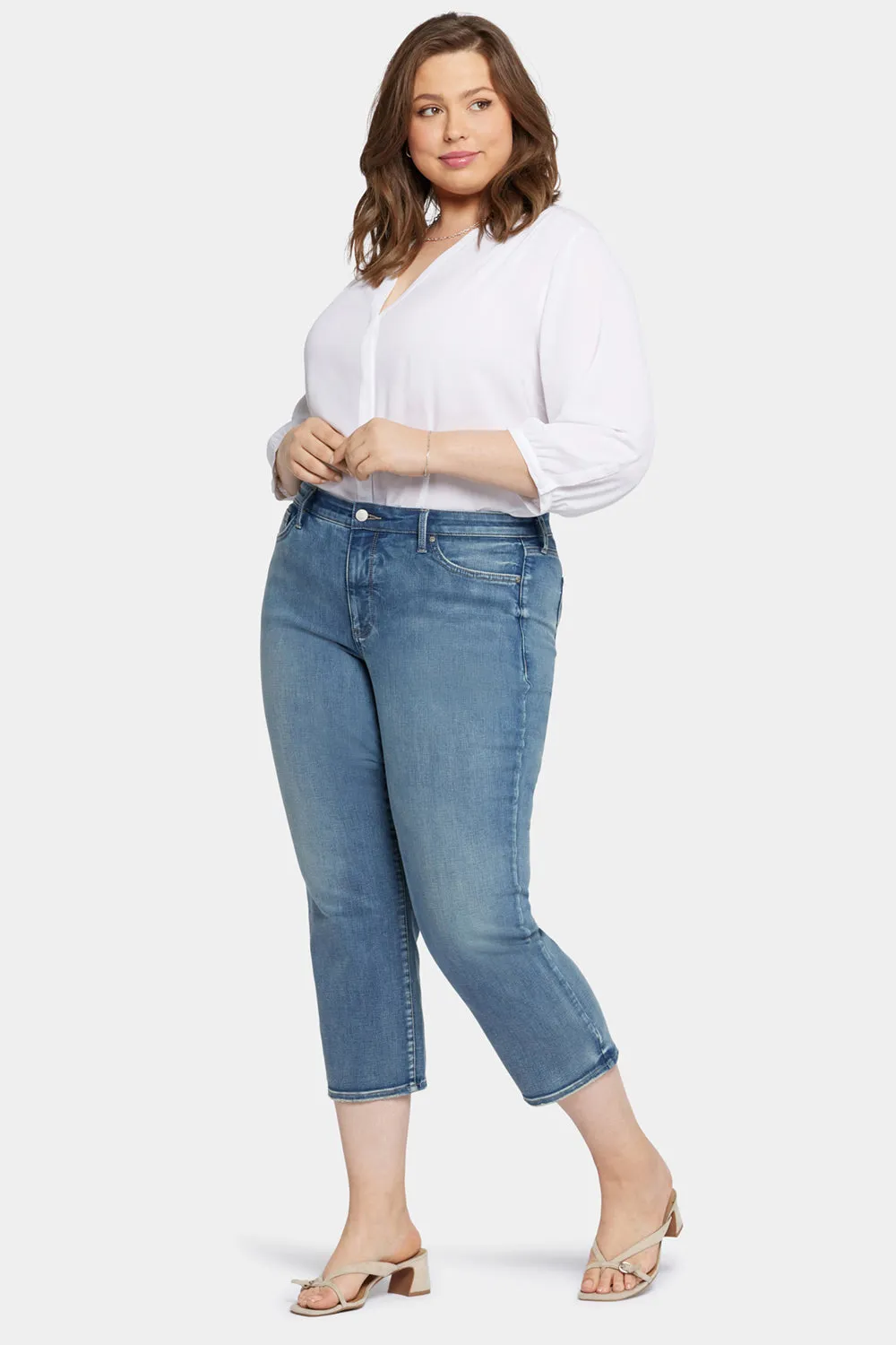Relaxed Piper Crop Jeans In Plus Size - Romance sold by NYDJ product image thumbnail 5