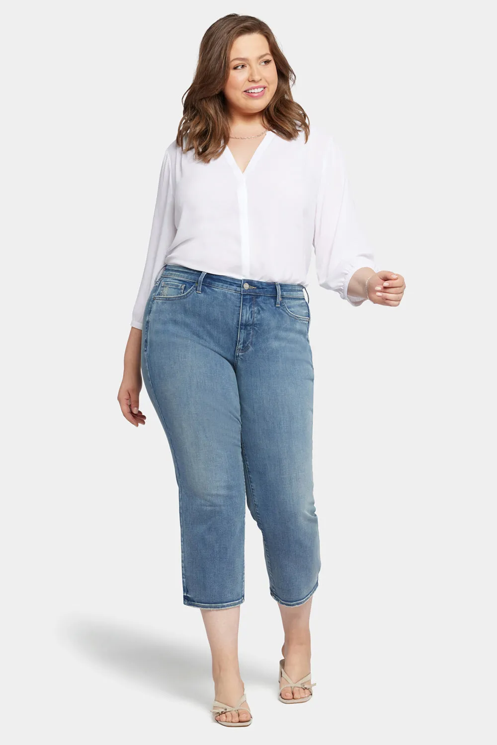 Relaxed Piper Crop Jeans In Plus Size - Romance sold by NYDJ product image thumbnail 4