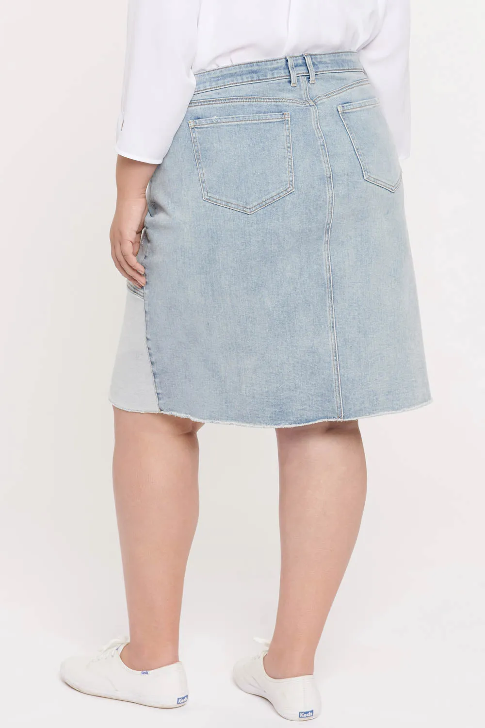 Midi Skirt In Plus Size - Destructed Radiance Base sold by NYDJ product image thumbnail 2