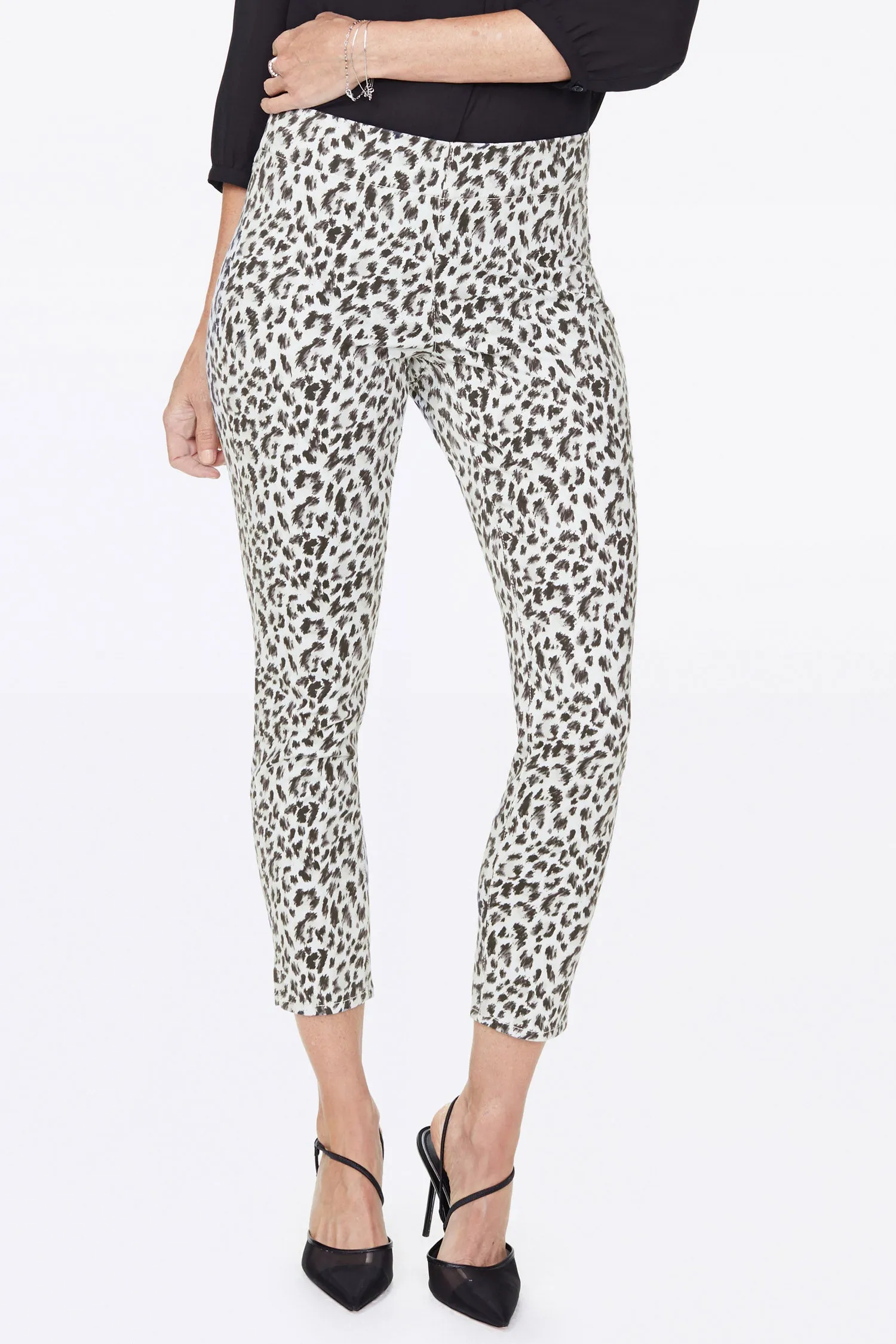 Pull-On Skinny Ankle Jeans - Canyon Cat Vanilla sold by NYDJ