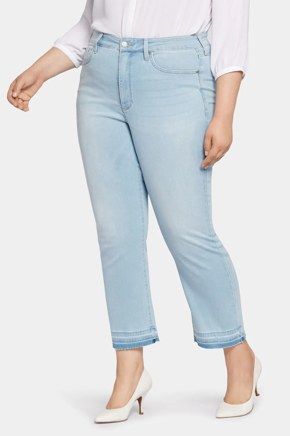 Marilyn Straight Ankle Jeans In Plus Size - Brightside sold by NYDJ product image thumbnail 3