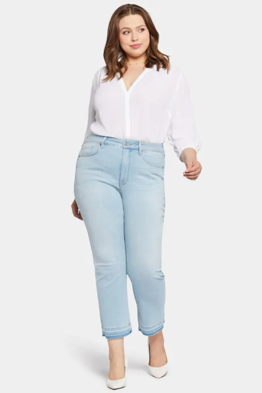 Marilyn Straight Ankle Jeans In Plus Size - Brightside sold by NYDJ