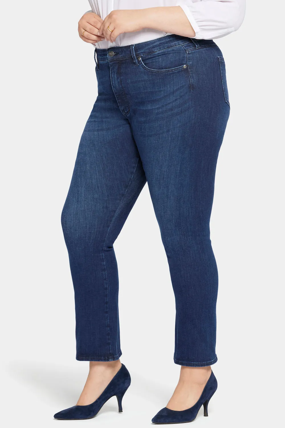 Le Silhouette Slim Bootcut Jeans In Petite Plus Size - Marvelous sold by NYDJ product image thumbnail 3