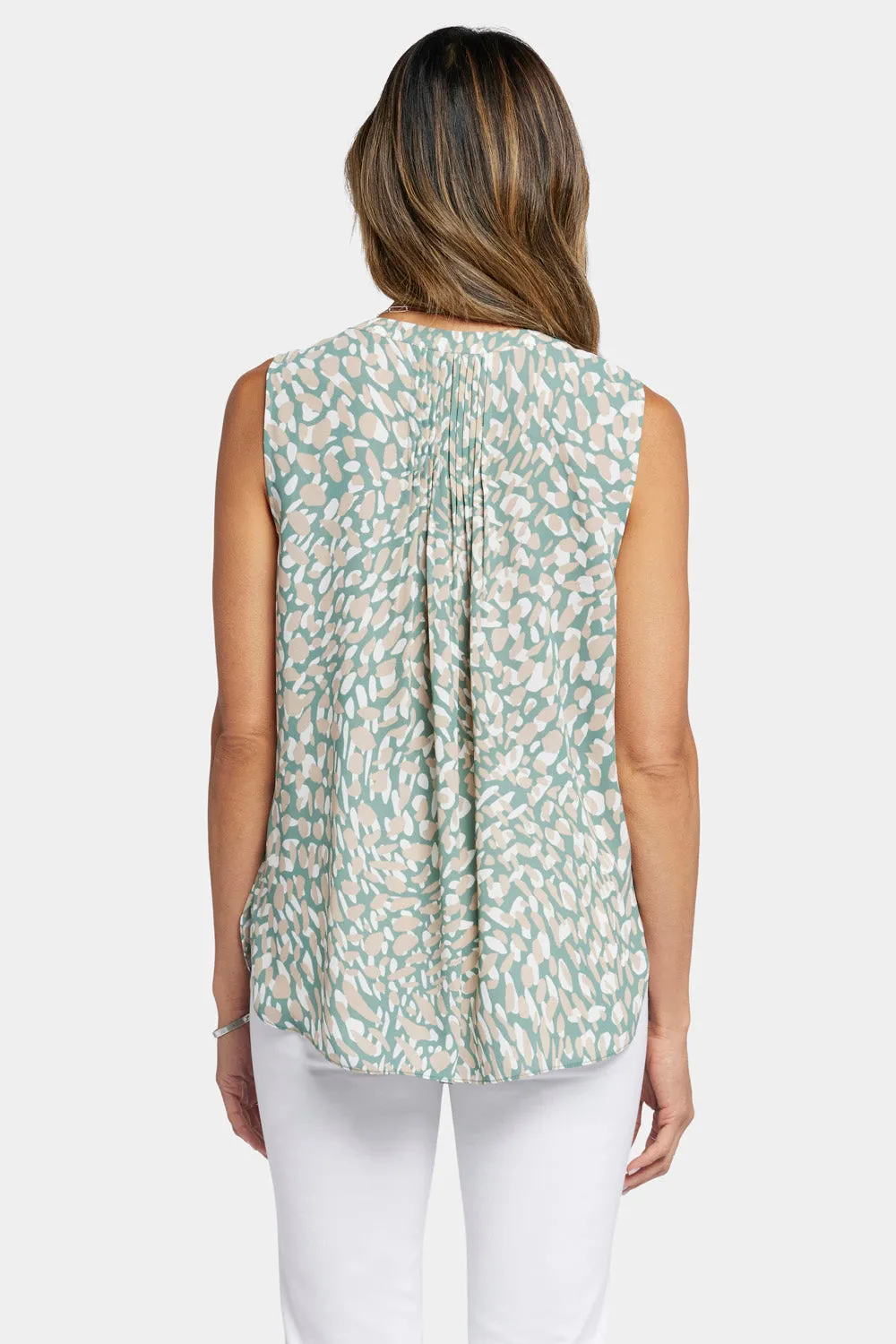 Sleeveless Pintuck Blouse - Endless Sea sold by NYDJ product image thumbnail 2