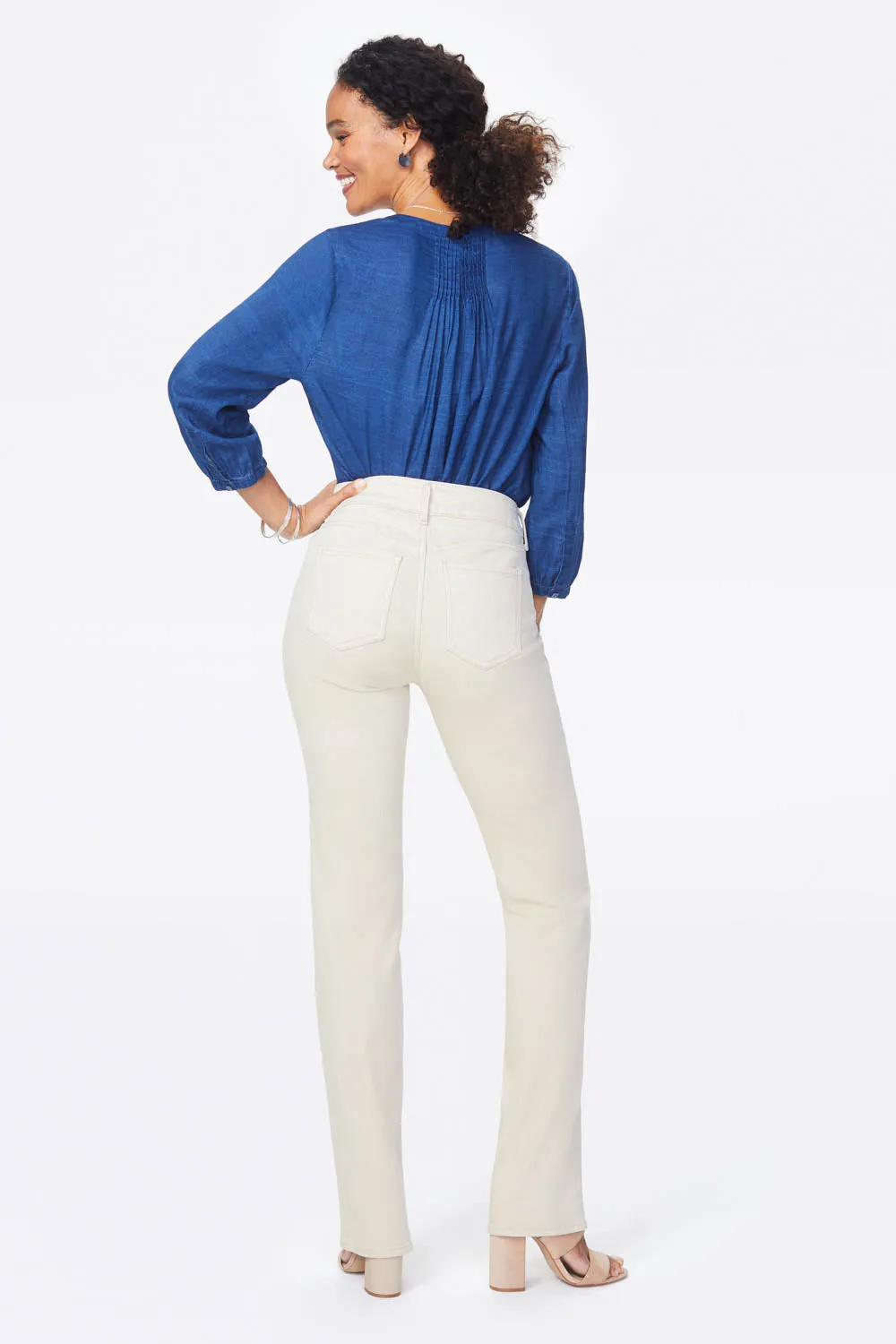 Marilyn Straight Jeans In Petite - Feather sold by NYDJ product image thumbnail 3