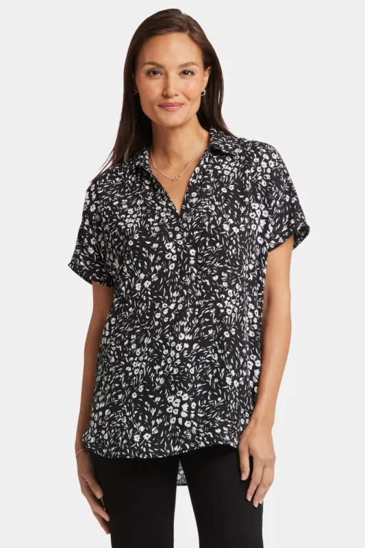 Becky Short Sleeved Blouse - Daniela Ditsy sold by NYDJ