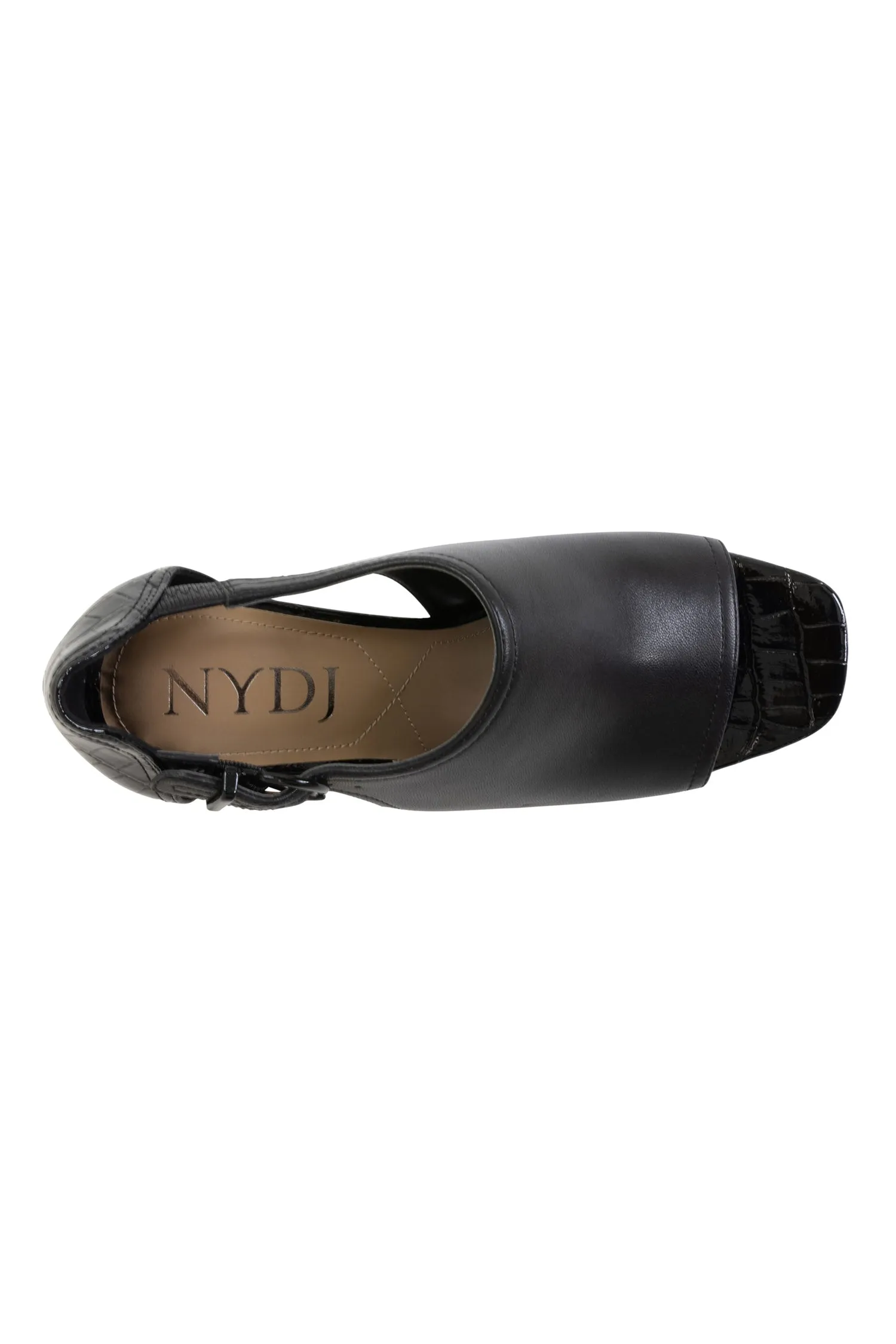 Larlie Block Heel Sandals - Black sold by NYDJ product image thumbnail 4