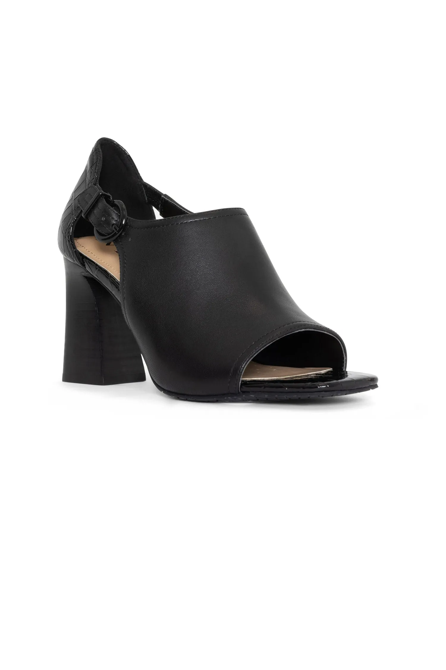 Larlie Block Heel Sandals - Black sold by NYDJ