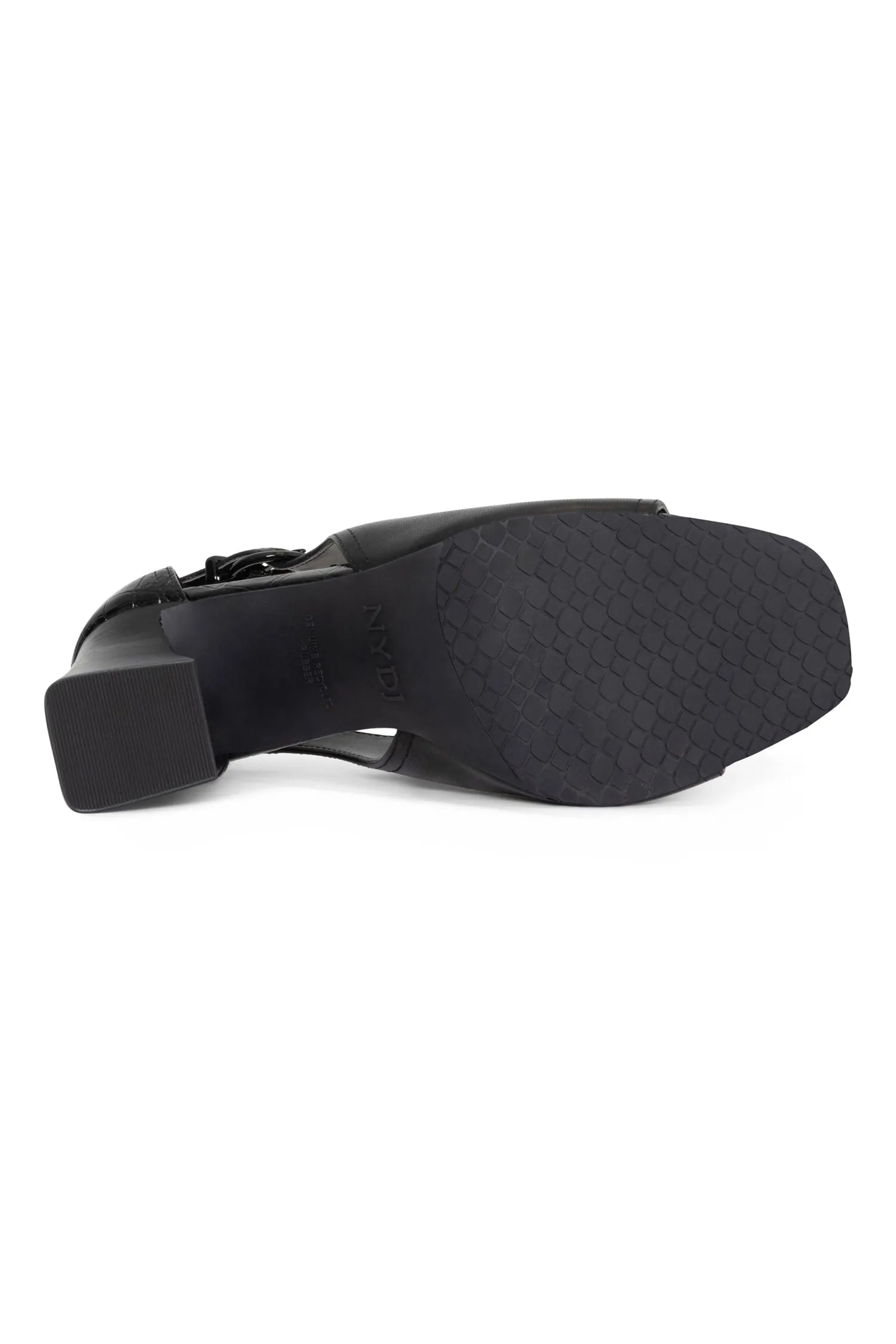 Larlie Block Heel Sandals - Black sold by NYDJ product image thumbnail 5