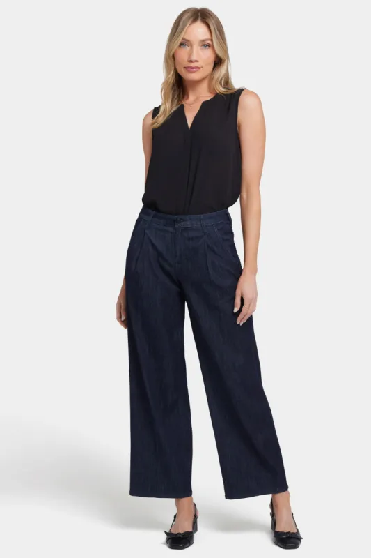 Teresa Wide Leg Ankle Jeans In Petite - Rinse sold by NYDJ