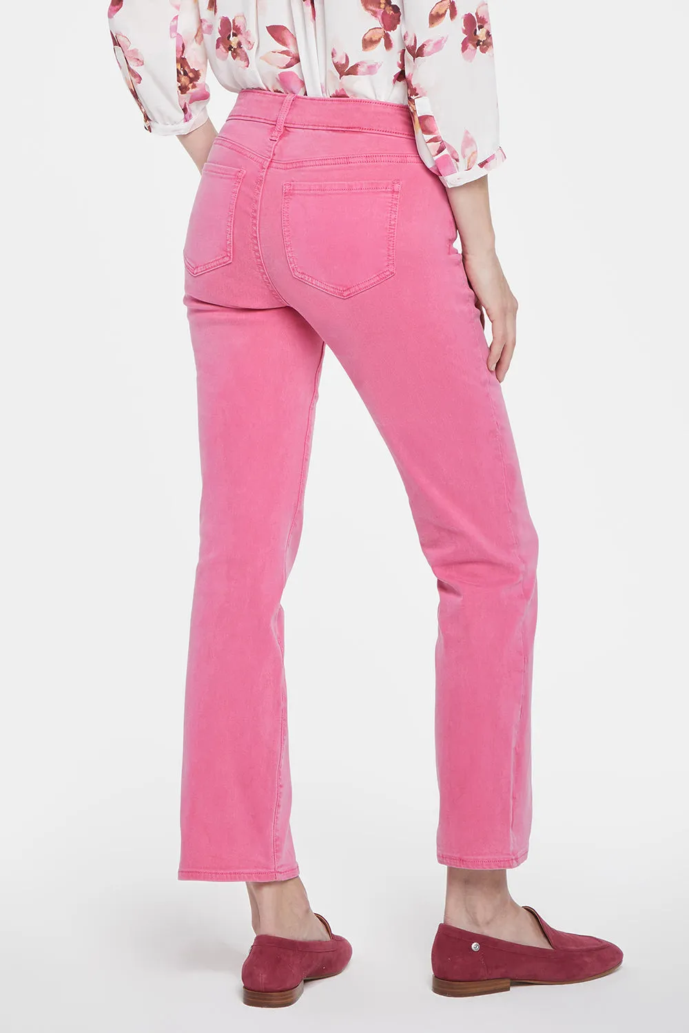 Marilyn Straight Ankle Jeans - Pink Peony sold by NYDJ product image thumbnail 2